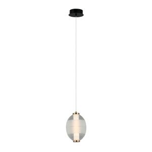 Pendul Rinot Transparent, Negru 1xLED - Img 1
