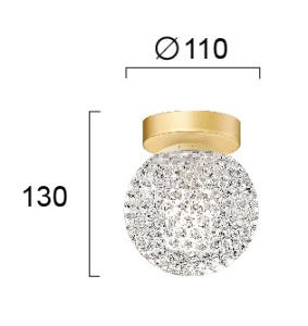 Plafoniera G9 Diamond 4267200 - Img 3