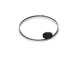 Plafoniera HALO TOP 120 CCT Negru + Telecomanda