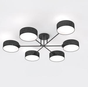 Plafoniera MAGA 6 Negru