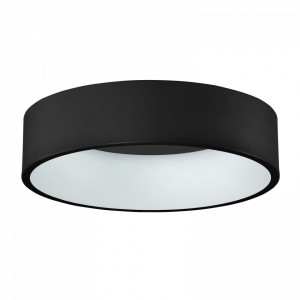 Plafoniera moderna neagra rotunda cu led Chiara d45 4000k