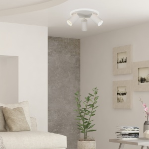 Plafoniera Parma 3 rotund Alb 3xGU10 LED CCT - Img 2