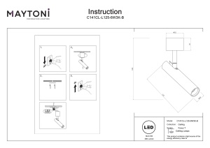 Spot aplicat C141CL-L125-6W3K-B - Focus T - Img 2