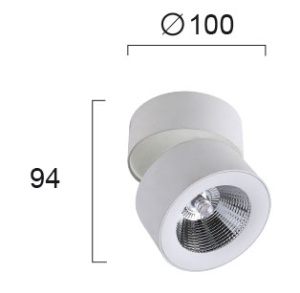 Spot aplicat LED 3000K Moris 4208300 - Img 2