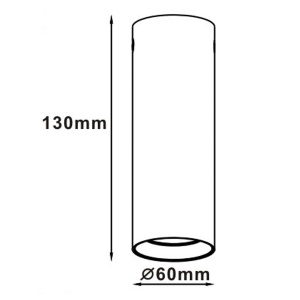 Spot aplicat Manacor 13 cm Negru - alb 1xGU10 - Img 2