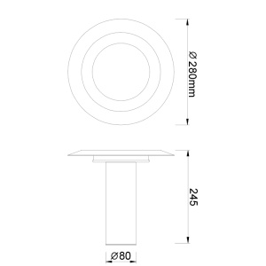 Veioza LED 12W 3000K TINA 9004 - Img 2