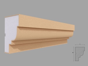 Ancadrament fereastra exterior FP101 dimensiune 120x80x2000mm - Img 1