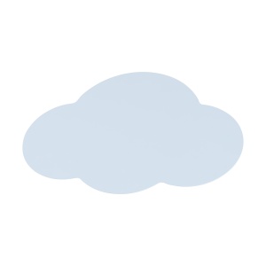 Aplica perete Albastru Alb 2xG9 CLOUD 4966TK - Img 3