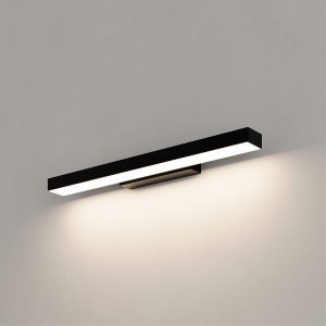 Aplica perete Aqua 42 cm Negru IP44 LED CCT - Img 1