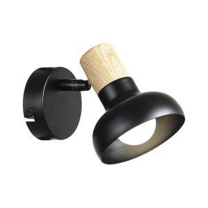 Aplica perete Arezzo Negru 1xE14