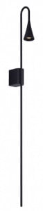Aplica perete Comet Maxlight Negru -W0280  Culoare: Negru   Dimensiuni: Lungime 12cm, Latime 4cm, Inaltime 80cm (max)  Material: Metal, Acrilic  Becuri: 1 x 3,2W LED 230V, 300LM, IP54, 3000K