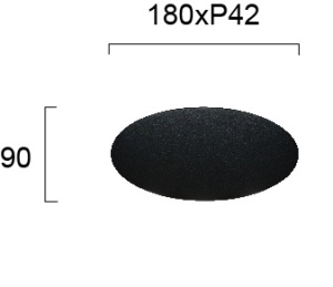 Aplica perete exterior LED 3000K Smooth 4285100 - Img 3