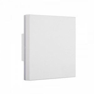 Aplica perete exterior moderna patrata alba cu led Bora