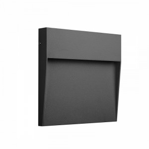 Aplica perete exterior moderna patrata grafit cu led Baker S
