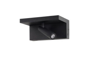 Aplica perete HYLLA WALL incarcator NFC Negru