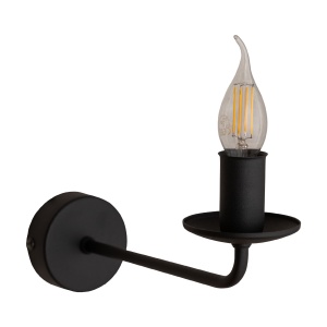 Aplica perete Negru 1xE14 LIMAL 4611TK
