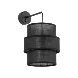 Aplica perete Negru 1xE27 CALISTO 5955TK - Img 1