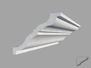 Bagheta de colt / Cornisa de interior BC11 dimensiuni 135x135x2000mm - Img 1