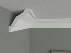 Bagheta de colt / Cornisa de interior BC18 dimensiuni 75x75x2000mm - Img 2