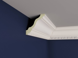 Bagheta de colt / Cornisa de interior poliuretan BC35 dimensiuni 110x110x2000mm - Img 3