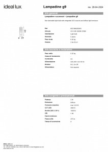 bec led, bec g9, bec lumina calda, bec g9 lumina calda, bec g9 3000K, bec g9 3w, bec g9 transparent, bec g9 ideal lux