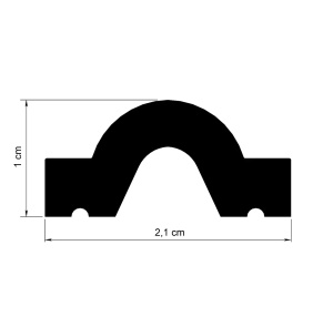 Brau poliuretan flexibil, Manavi, B8F - 2.1x1x200 cm - Img 2