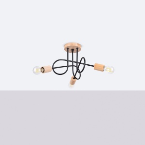 Candelabru EMBER 3 Negru - Img 2