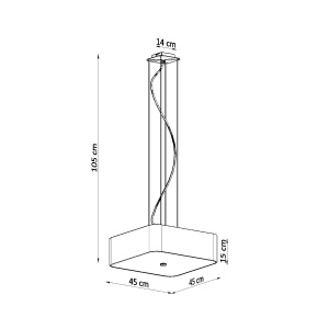 Candelabru LOKKO 45 alb - Img 4