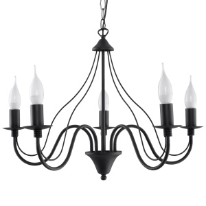 Candelabru MINERWA 5 negru - Img 1