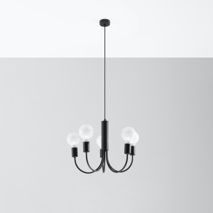 Candelabru PICCOLO 5 Negru - Img 2