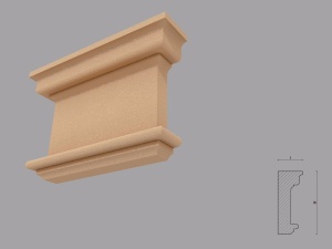 Capitel pentru pilastru FP703 dimensiuni 250x100x260mm - Img 1