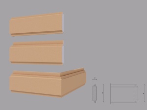 Coltar decorativ de exterior FPCL06 dimensiuni 250x30x2000mm - Img 1