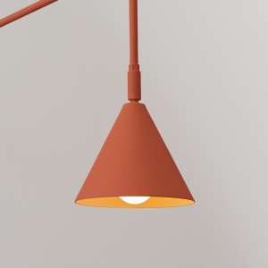 Lampă de perete NOX Ocru Rosu - Img 4