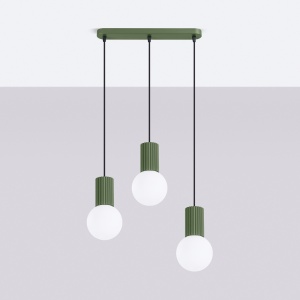 Lampă suspendată HALO 3L verde măsliniu - Img 2