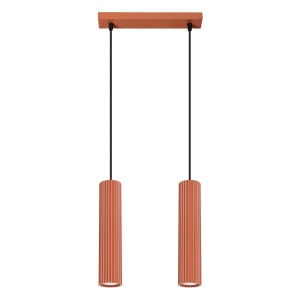 Lampă suspendată KARBON 2 Rosu Ocru - Img 1