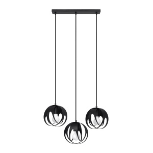 Lampă suspendată TULOS 3L Negru
