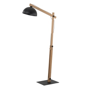 Lampadar Bej Negru 1xE27 OSLO 5582TK - Img 1