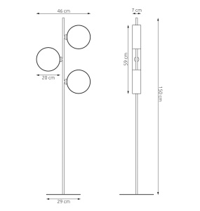 Lampadar DRUMZ LP3 Maro - Img 4