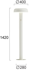 Lampadar LED 3000K Deva 4326500 - Img 2