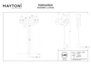 Lampadar MOD396FL-L10W3K - Evolution - Img 2
