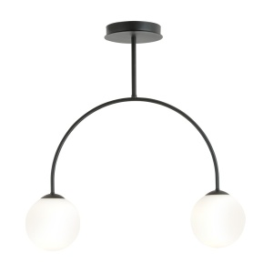 Lustra ARCHI 2 Negru OPAL - Img 2