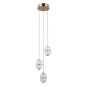 Lustra Auriu LED 3 becuri Alani