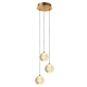 Lustra Brillant 3 Auriu LED CCT - Img 3