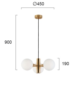 Lustra E14 Globe 3094300 - Img 2
