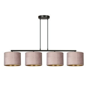 Lustra HILDE 4 Negru Roz