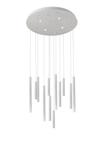 Lustra ILIOS 12 PENDANT 3-STEP Dimabil Alb