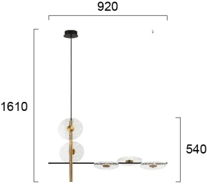Lustra LED 3000K Sun 4280100 - Img 3