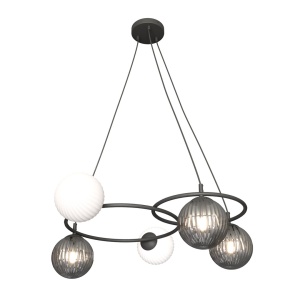 Lustra LIBRA 5 Negru MIX - Img 2