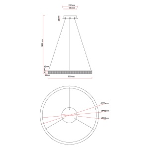 Lustra Midway Cristal Triangle Auriu - Transparent LED CCT - Img 4