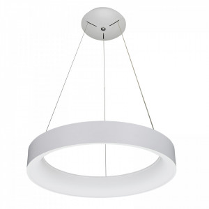Lustra moderna alba circulara cu led Chiara 3000k